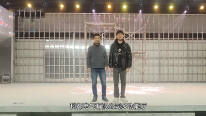 浙江温州乐清科都电气多功能厅灯光效果