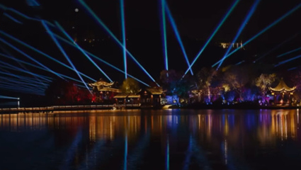 南北湖景区文旅灯光效果视频