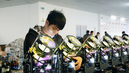 捷创灯光光束灯生产流程